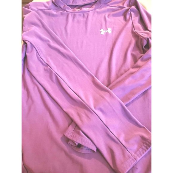 Under Armour Long Sleeve Purple Compression Shirt Youth XL Sf Pf Home Like New C - Picture 1 of 7